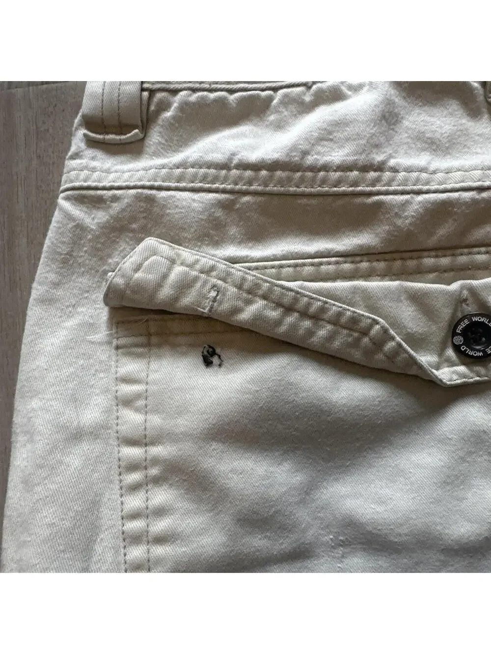 Men's Cream and Tan Shorts